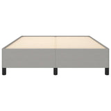 Bed Frame without Mattress Light Grey 135x190 cm Double Double Fabric 349857