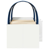 Bed with Tunnel 4 pcs White and Blue Engineered Wood 3423547
