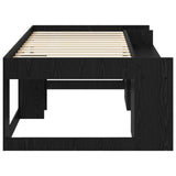 Kids'Bed Frame with Storage Black Oak 98.5 x 200 cm 3422612