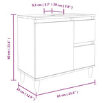 ZNTS 3 Piece Bathroom Cabinet Set Grey Sonoma Engineered Wood 3185541