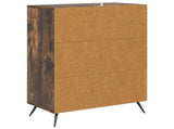 Drawer Cabinet Smoked Oak 66 x 34.5 x 90 cm Engineered Wood 895530