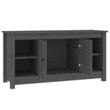 TV Cabinet Grey 103x36,5x52 cm Solid Wood Pine 814576