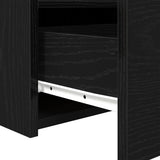 Bedside Cabinet 2 pcs Black Oak 50 x 40 x 45 cm Engineered Wood 862185