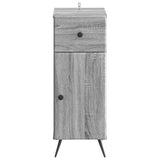 Bathroom Storage Cainet BREDA Grey Sonoma 30 x 31 x 80 cm 897491