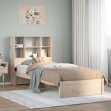 Bookcase Bed without Mattress 100x200cm Solid Wood Pine 3322389