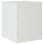 ZNTS Bedside Cabinet White 34.5x39x44 cm Steel 841629