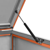 Single Wheelie Bin Shed 69x77.5x112.5 cm Stainless Steel 149562