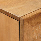 Highboard Light brown 40 x 33 x 110 cm Solid mango wood 4018109
