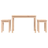 Nesting Tables 3 pcs Solid Wood Pine 824978