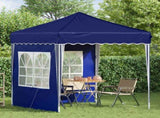 Pop-up Party Tent 195 x 195 x 245 cm Blue Oxford Fabric 42019725