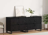 Sideboard 2 pcs Black Oak 60 x 35 x 70 cm 3394547