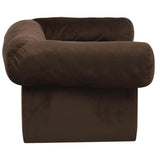 Dog Sofa with Drawer Brown 75x50x38 cm Plush 171077