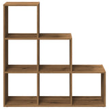 Room Divider Bookcase 3-Tier Artisan Oak 99x29x99 cm Engineered Wood 857966