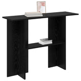 Console Table Black Oak 100 x 30 x 75 cm Engineered Wood 8001176