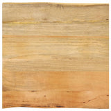 Table Top 60x60x3.8 cm Live Edge Solid Wood Mango 370738
