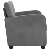 Armchair Dark Grey Velvet 42043413