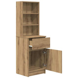 Bedside Cabinet Artisan Oak 39x35x125 cm Engineered Wood 861318
