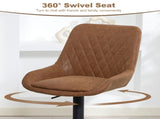 Set of Two Faux Leather Retro Bar Stools T3398P554147