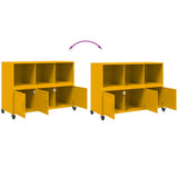 Sideboard Mustard Yellow 100.5x39x72 cm Steel 846737