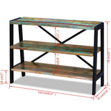 243274 Sideboard 3 Shelves Solid Reclaimed Wood