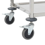 50913 2-Tier Kitchen Trolley 95x45x83,5 cm Stainless Steel