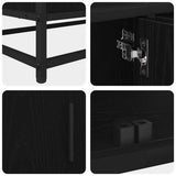 TV Units 2 pcs Black Oak 210 x 35 x 41 cm Engineered wood 3402502