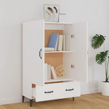 Highboard White Engineered wood Tall Highboard Rectangular 812537