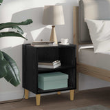 Bed Cabinet 2 pcs Black Oak 40 x 30 x 50 cm Engineered Wood 8003723