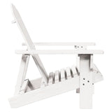 Adirondack Chair White 69x85x90.5 cm Solid Wood Fir 4007243