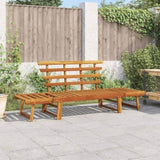 Garden Bench Brown Solid acacia wood Large 316471