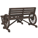 Garden Lounge Set Burnt Wood Solid fir wood Two-piece set 365106