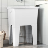 Laundry Tub White 59x41x75 cm Resin 4002799