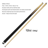 2 piece 57 Inch Wood Snooker Pool Cues Billiard Sticks Set 19oz 85715333