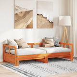 Daybed without Mattress Wax Brown 90x190 cm Solid Wood Pine 854957