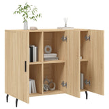 Sideboard Sonoma Oak 90x34x80 cm Engineered Wood 828127