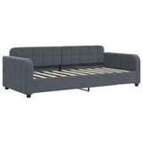 Daybed with Trundle without Mattress Dark Grey 90x190 cm 3197020