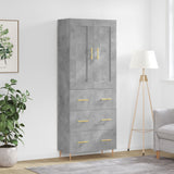 Highboard Concrete Grey 69,5x34x180 cm Engineered Wood 3199741
