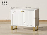 2-Door Sideboard Storage Cabinet - White T3398P343443