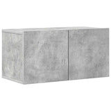 8 Piece TV Cabinet Set Concrete Grey Engineered Wood 3079143