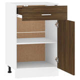 Drawer Bottom Cabinet Lyon Brown Oak 50x46x81.5 cm Engineered Wood 815575