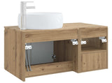 Bathroom Furniture Set 2 pcs Artisan Oak Engineered Wood 3404103