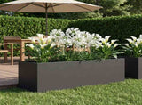 Garden Planter Black 100 x 30 x 30 cm Cold-rolled Steel 8005218