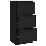 Sideboards 3 pcs Black Engineered Wood 3115837