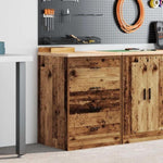 ZNTS Garage Storage Cabinet Old Wood 60x51x85 cm Solid Wood Pine 860605