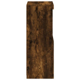 Sideboard with LED Lights Smoked Oak 41x37x100 cm 836648
