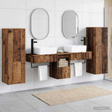 Bathroom Furniture Set 5 pcs Old Wood 33 x 34.5 x 100 cm 3405981