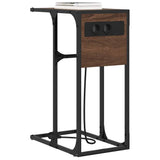Bedside Cabinet Brown Oak 41.5 x 26 x 60.5 cm Engineered Wood 859604