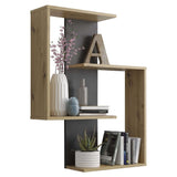 ZNTS FMD Wall-mounted Reversed Shelf Artisan Oak Matera 429427