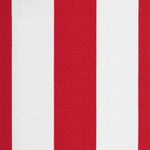 ZNTS Replacement Fabric for Awning Red and White Stripe 3.5x2.5 m 367715