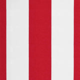 ZNTS Replacement Fabric for Awning Red and White Stripe 3.5x2.5 m 367715